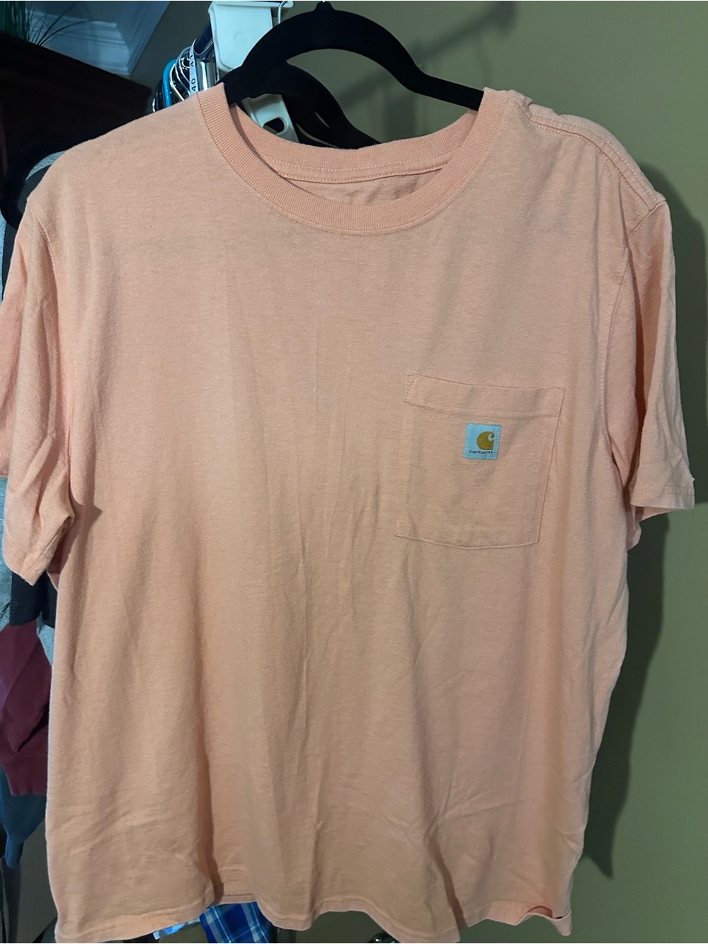 Carhartt Men’s Peach Short-Sleeve Pocket Tee XXL